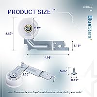 Vista 2 de [Rodamientos de Bolas Dobles Mejorados] Polea Tensora de Secadora BlueStars DC93-00634A con Clip Resistente – Compatible con Secadoras Samsung