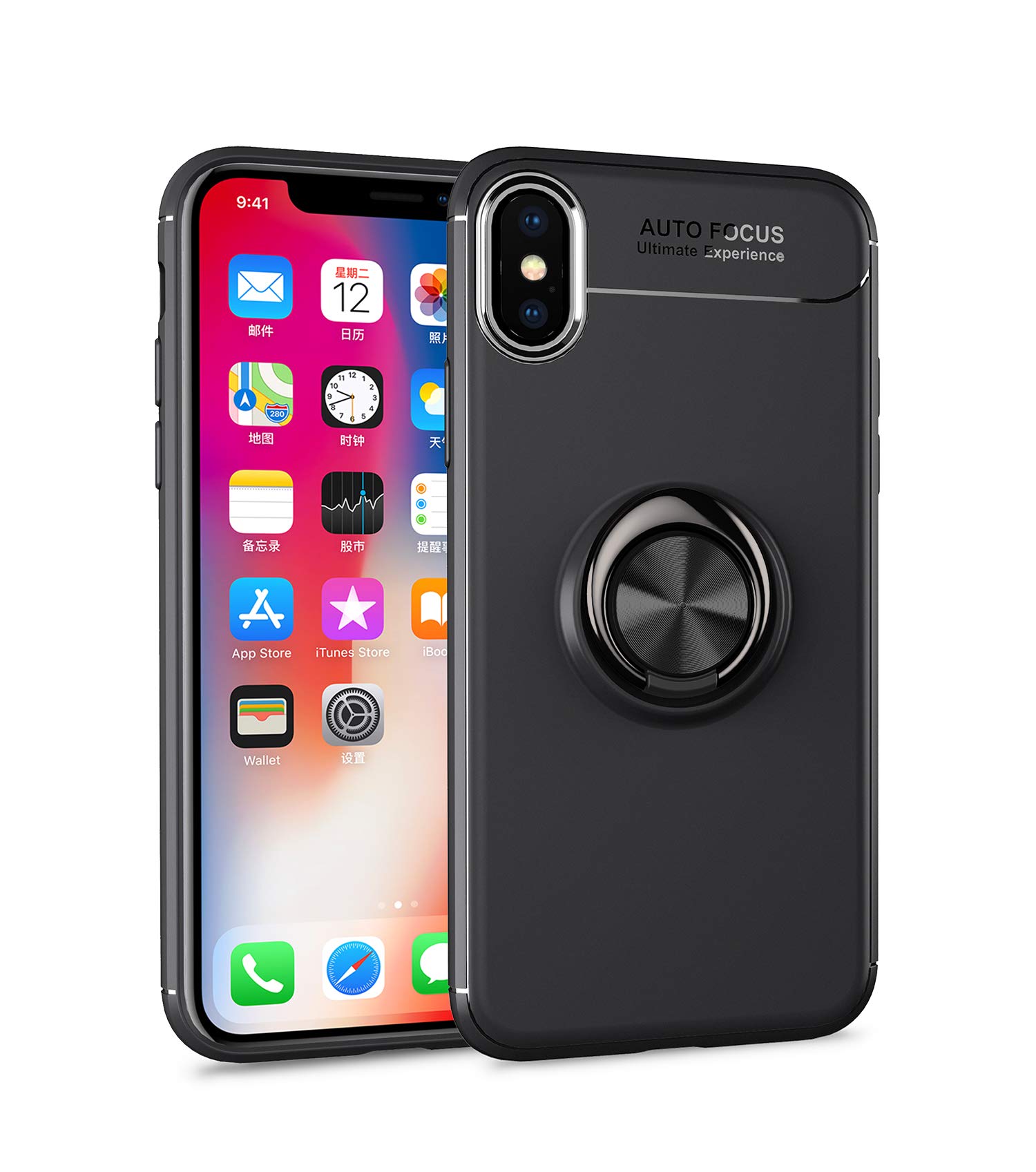 Coque iPhone XS anti-chute protégeant des rayures de clés