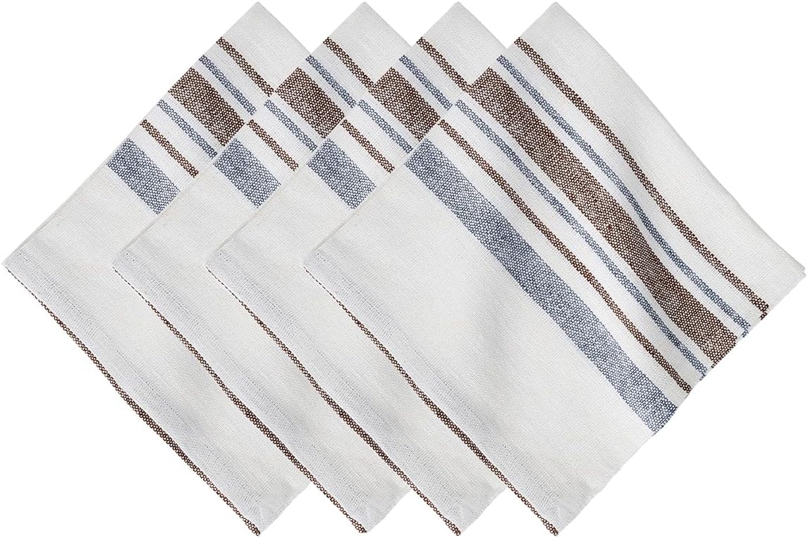 Juliska Danish Stripe Napkin Set/4 - Taupe