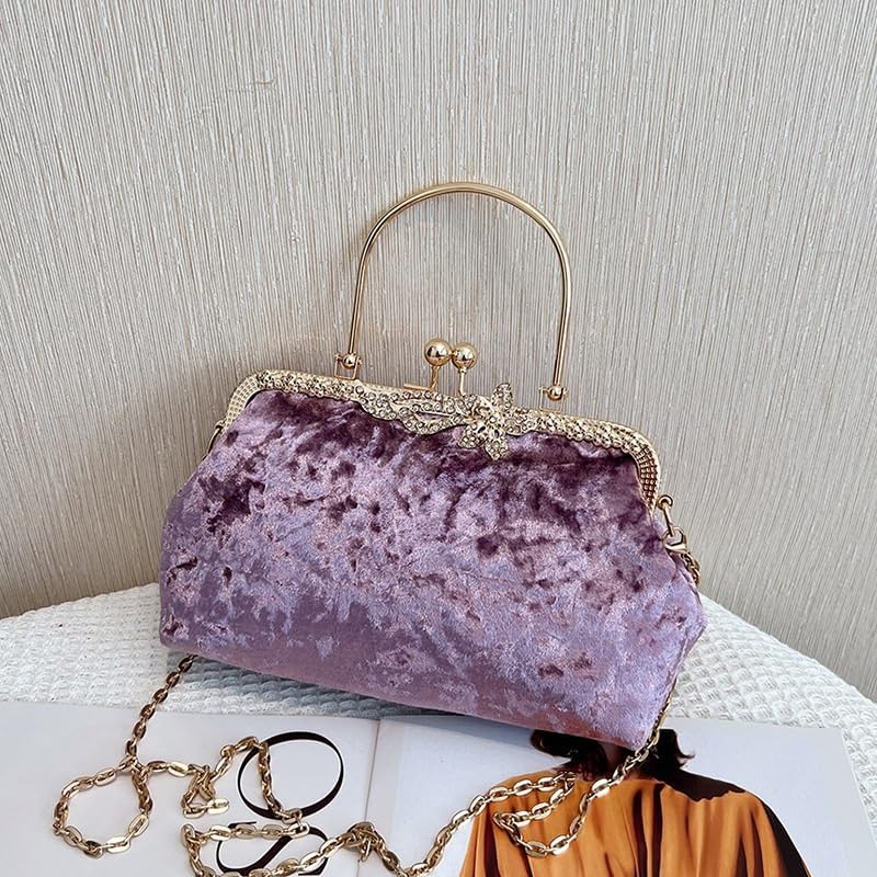 HUFFA Evening Bag Shoulder Crossbody Bag Women's Trendy Handbag (Color : Purple)