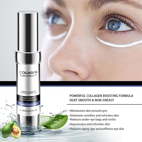 Miniatura 2 de Crema para ojos, barra de colágeno para ojos, crema para debajo de los ojos, antienvejecimiento, bálsamo hidratante para los ojos reduce las