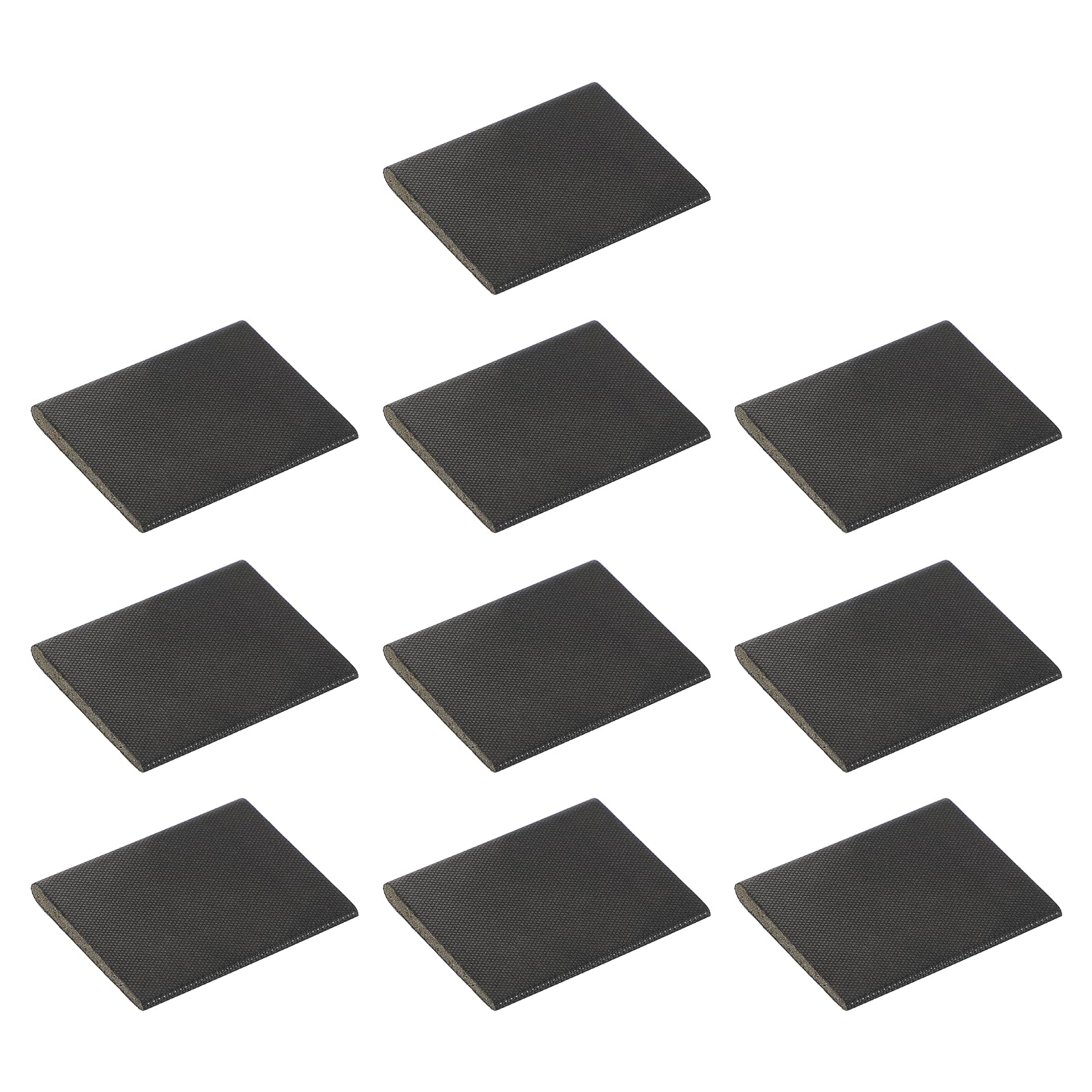 sourcing map 10 Pcs Door Corner Seal, Self-Adhesive Draft Stopper Corner Pads for Exterior Door Frame Seal Draft, Soundproof, Black