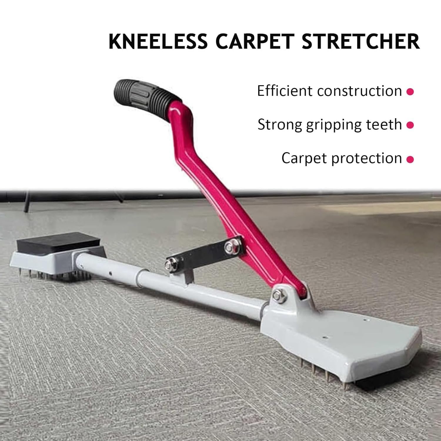 Kit de civière de tapis avec coussin doux pour installer et lisser les tapis dans les projets de bricolage