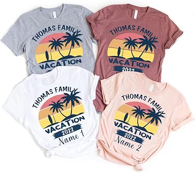 DT POD Family Vacation T Shirts 