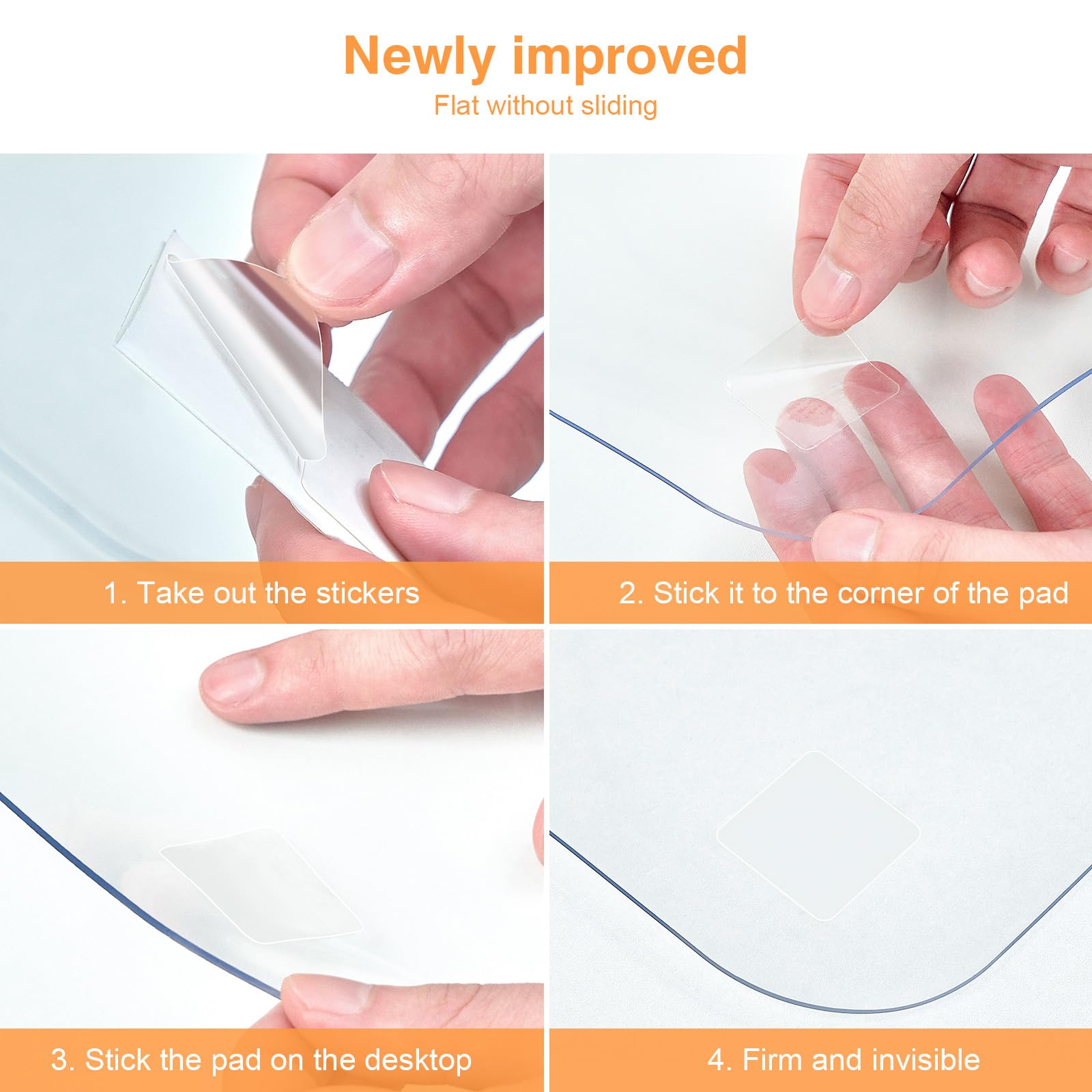 PUEAZU Sottomano da Scrivania Trasparente in PVC, 100x40cm Tappetino da Scrivania Grand, Chiara Copertura per Tavolo Antiscivolo Impermeabile Anti-graffio Protezione per Scrivania per Casa/Ufficio