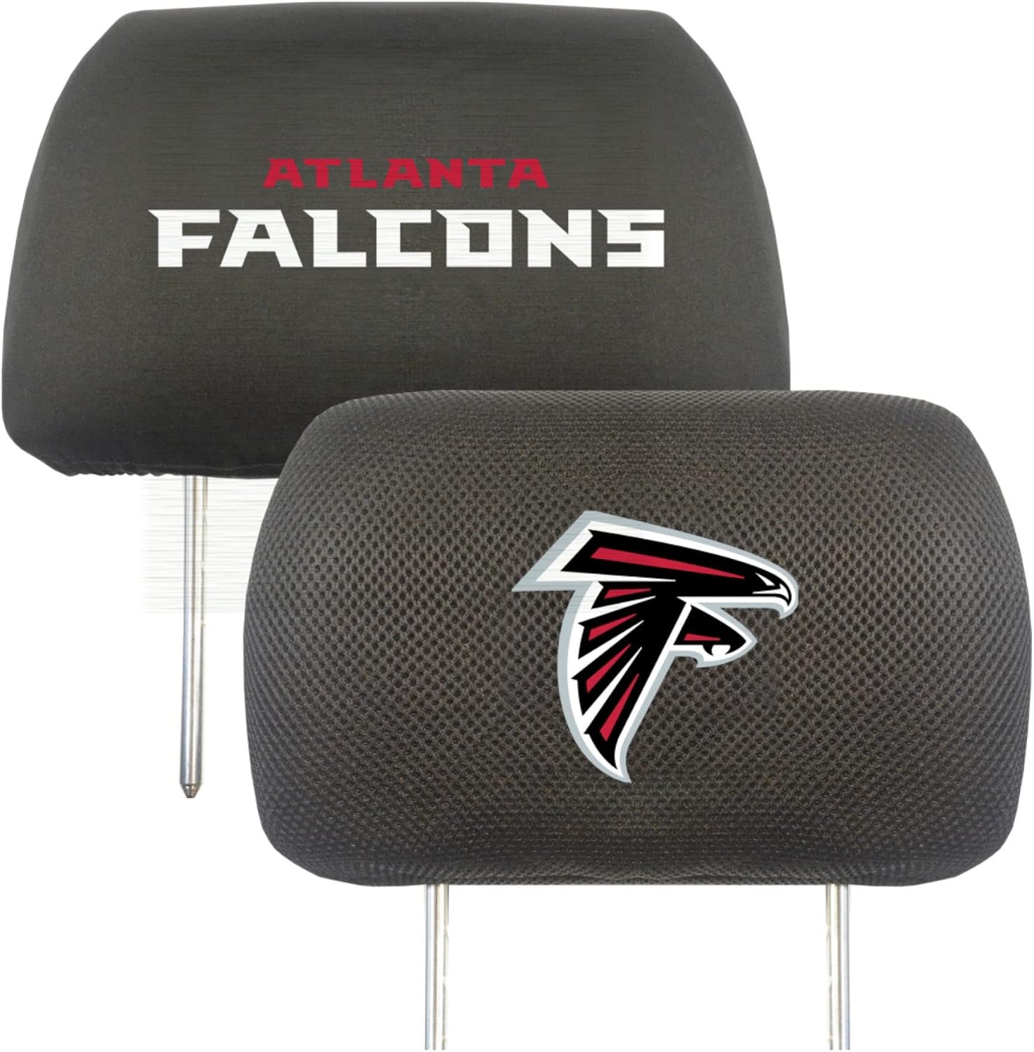 FANMATS NFL Unisex-Adult Embroidered Head Rest Cover Atlanta Falcons 10" x 14" Black