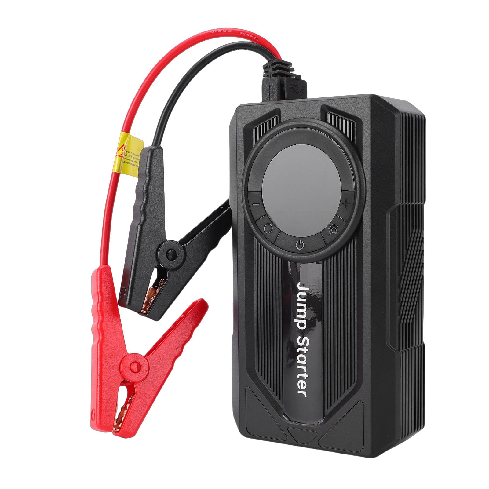 Lazmin112 Arrancador de BateríA de Coche de 2000 A, Banco de Energía de Emergencia Portátil con Compresor de Aire, Inflador de Neumáticos de 150 PSI, Luz LED de Carga Rápida de 45 W, para