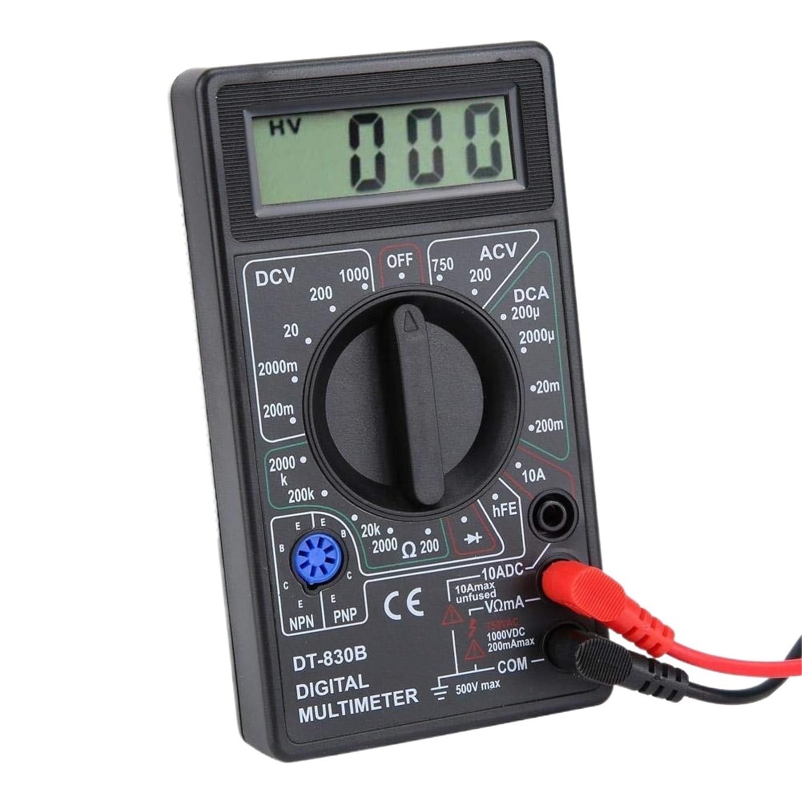 1 szt. DT830B AC/DC cyfrowy multimetr 750/1000 V woltomierz amperomierz omowy tester wysoki, ręczny miernik cyfrowy