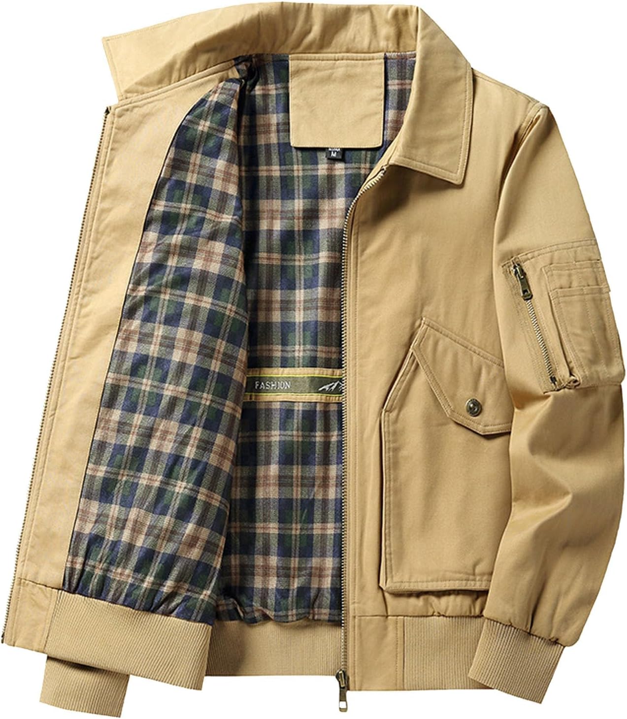 Men's Bomber Jacket Duck Insulated Oversize Transition Jacket Tactical Rain Zip Hooded Jacket with Pockets Western Coat