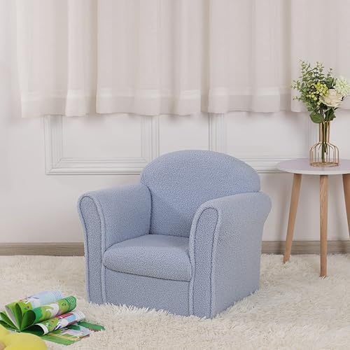 Miniatura 20 de AFBKSS&BB Sofá para niños, silla con reposabrazos para niños, muebles para niños de construcción de madera resistente, sofá para niños en edad
