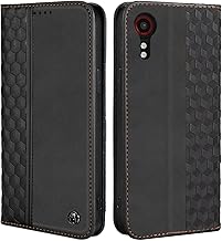 Mobile Phone Case for Samsung Galaxy Xcover 5 Case, Leather Flip Case for Samsung Galaxy Xcover 5, PU Leather Shockproof Magnetic Protective Case for Samsung Galaxy Xcover 5, Black