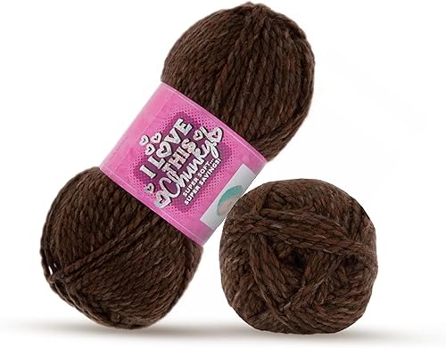 Miniatura 10 de Me encanta este ovillo de hilo grueso y voluminoso para ganchillo y tejer – ovillo de hilo suave – 100 yardas de hilo 100% acrílico para tejer
