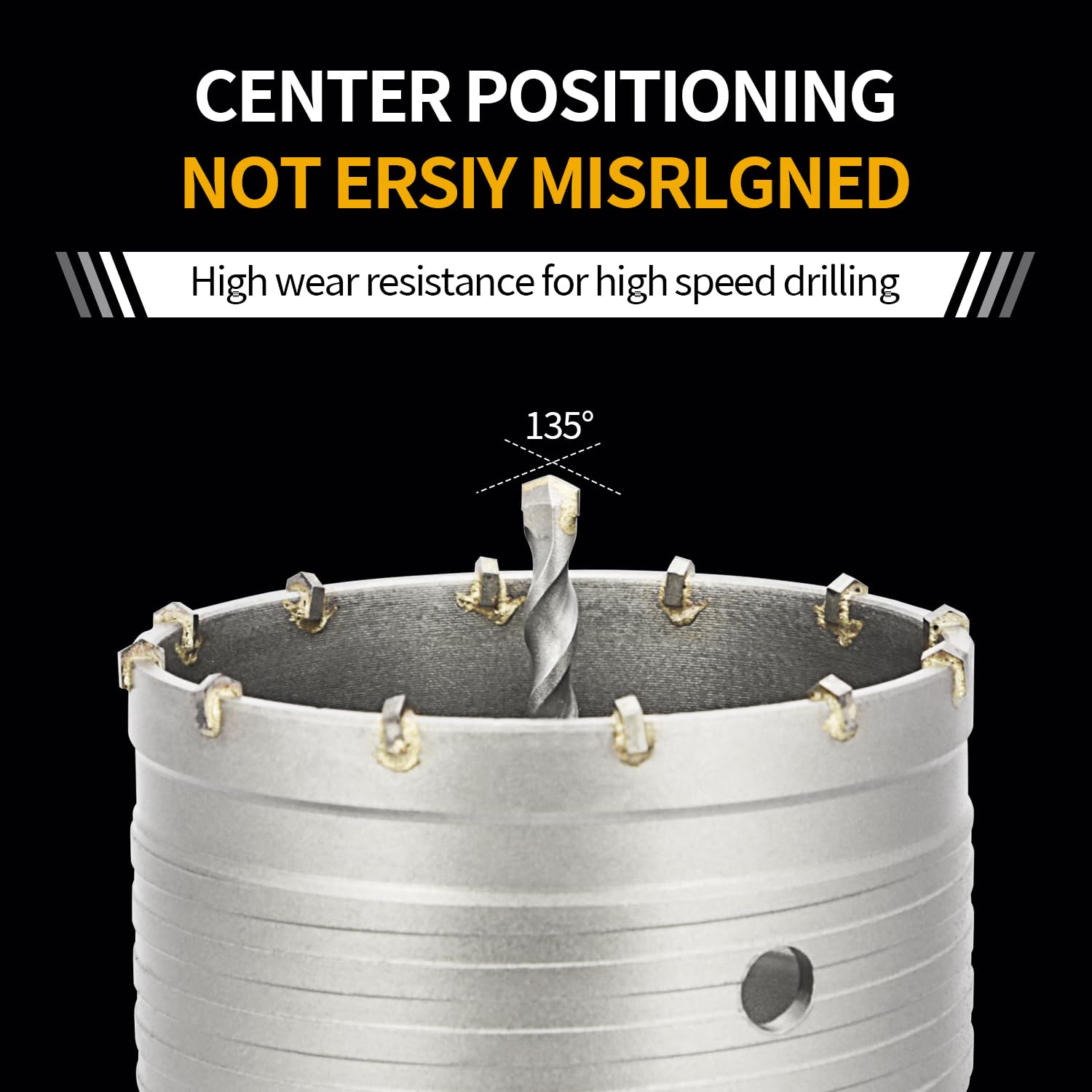 Concrete Hole Saw Kit of 20PCS & Hole Saw Set with SDS Plus & Max Shank Wall Hole Saw Drill Bit for Concrete Brick Stone Cement Wall