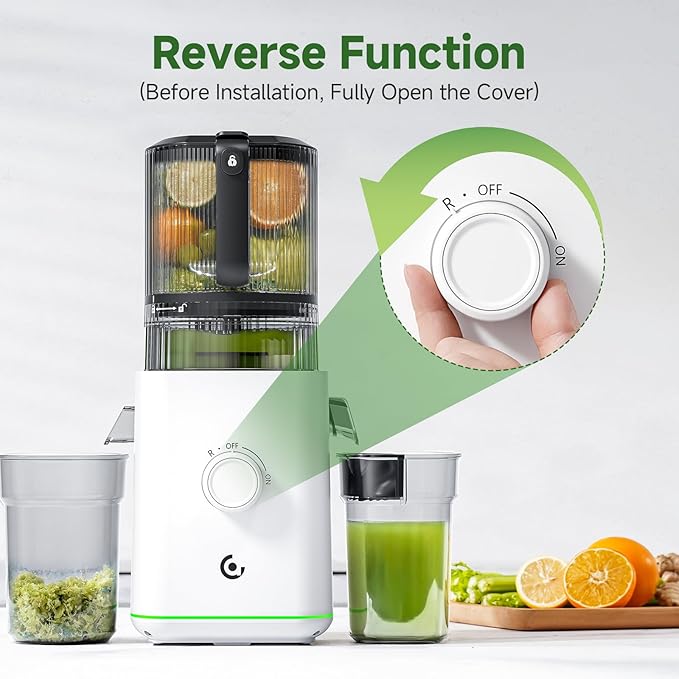 Extractor Jugos Prensado Frío 3 en 1 Boca Ancha 600W 120V miniatura 8