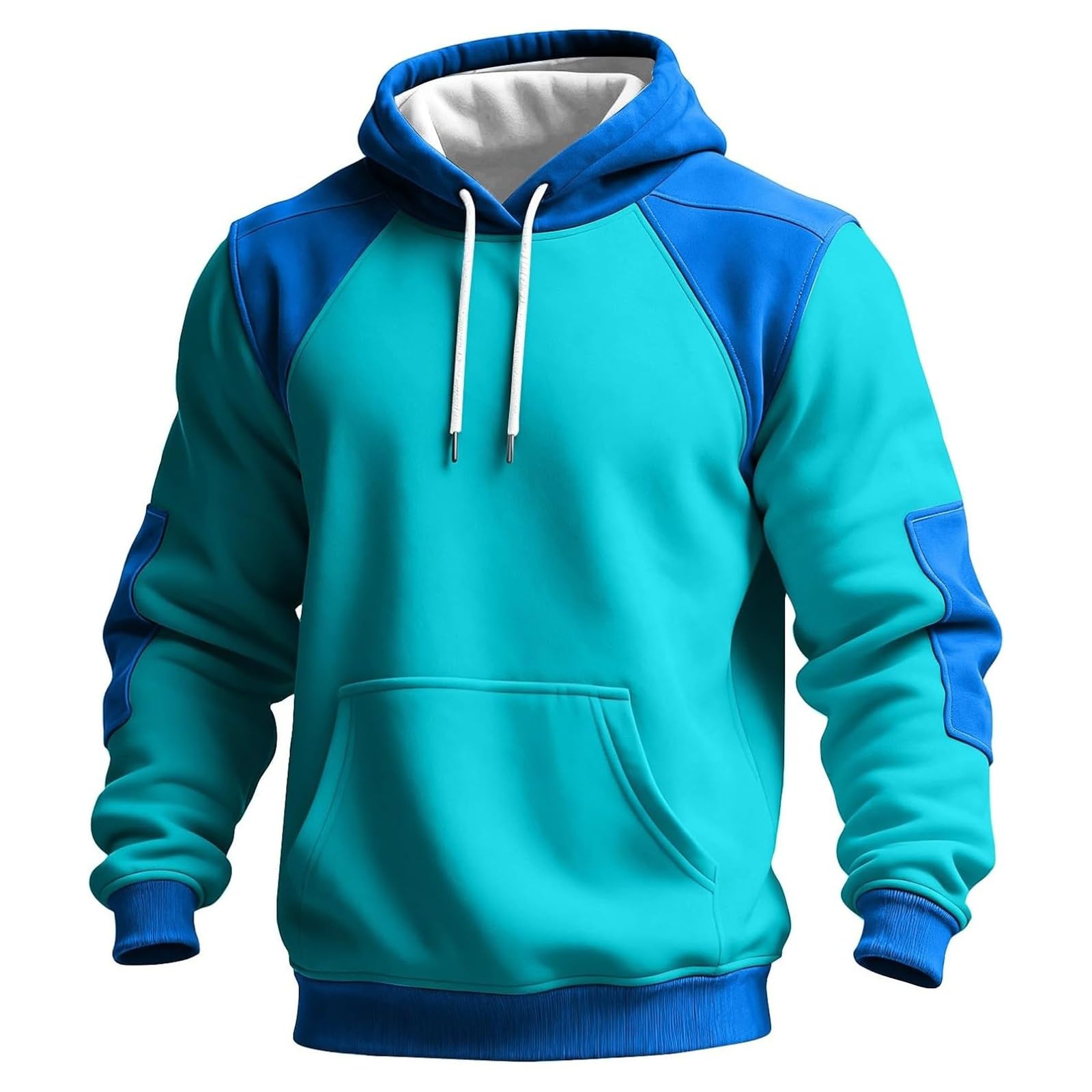 Sudadera con Capucha Casual de Felpa Manga Larga Corte cómodo Ideal para Actividades diarias y Exteriores con Bolsillo Delantero