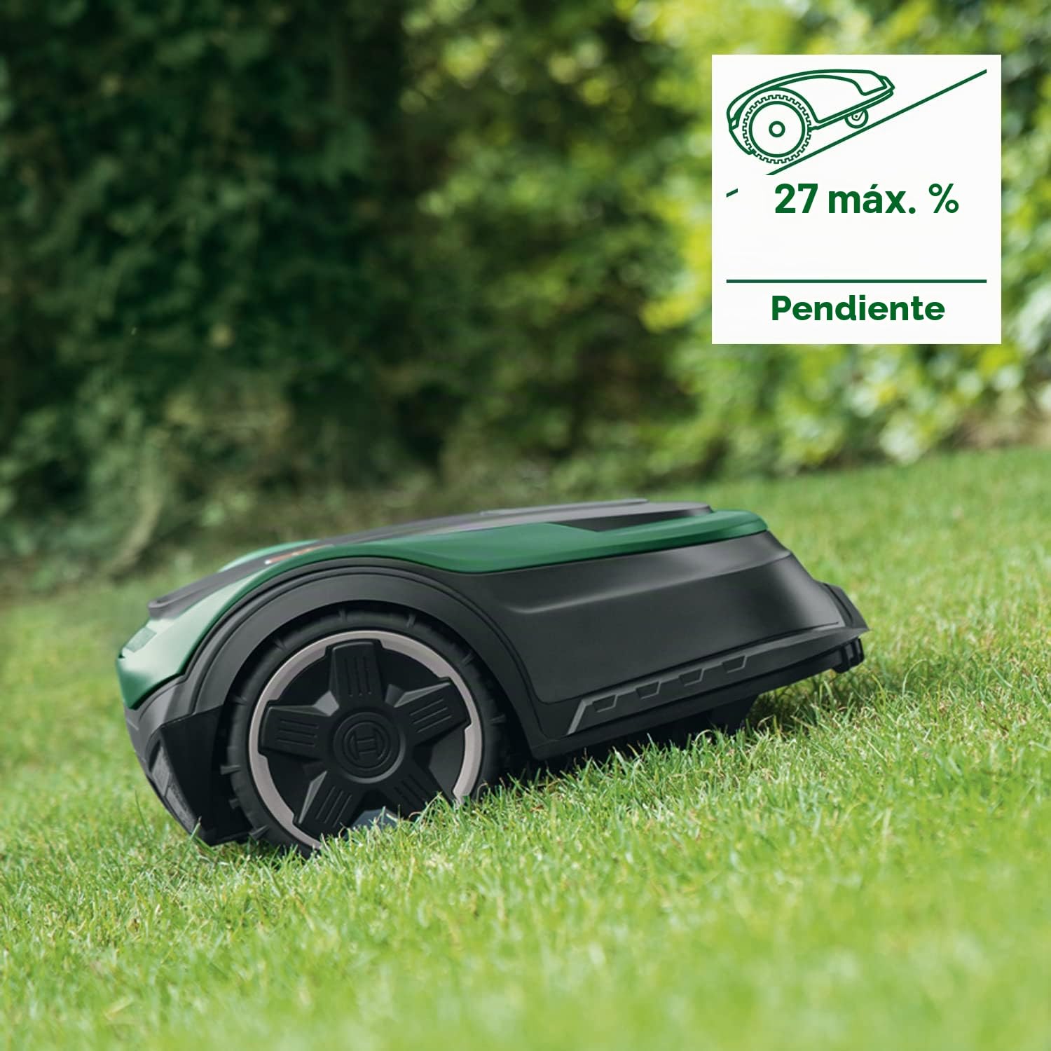 Bosch Robotic cortacésped Indego M 700 (con batería de 18 V, estación de acoplamiento incluida, ancho de corte 19 cm, para césped de hasta 700 m², en embalaje de cartón)