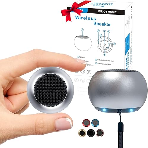 Miniatura 8 de SEVENKA 2 mini altavoces, altavoz Bluetooth portátil pequeño de 3 W con cordón, resistente al agua, emparejamiento estéreo inalámbrico, mini Negro