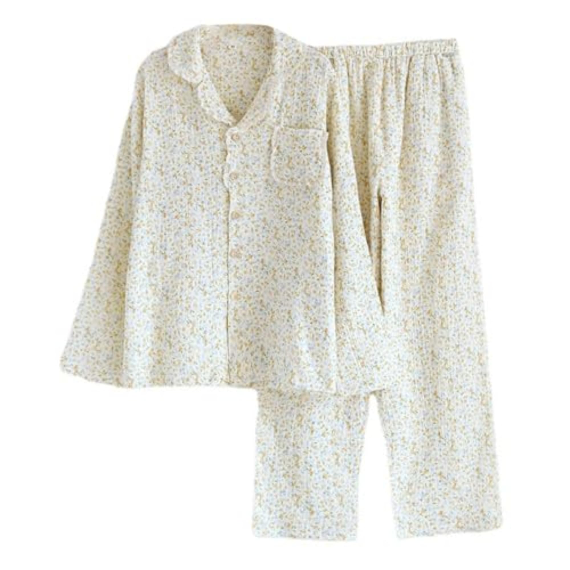 Vhitler Linen Set Coquette Womens Pajamas Set Summer Lounge Sets for Women Old Money Aesthetic, Floral01, M
