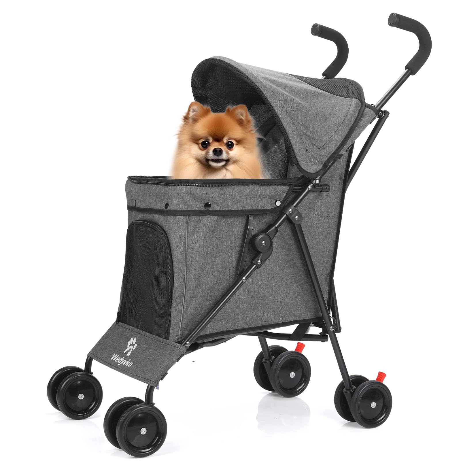 Double Decker Dog Stroller For 2 Small Dogs Wedyvko Travel Portable Dog  Stroller, Pet Stroller For