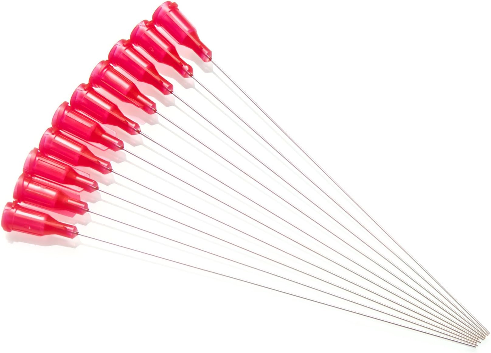 10 Pack - Dispensing Needle 4" - Blunt Tip Luer Lock (25 Gauge, Red)