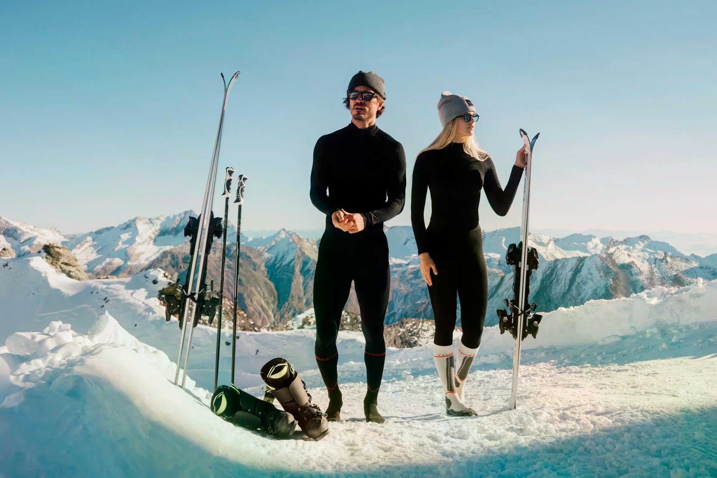 FALKE uomo Warm Long calzamaglia sportiva tecnica per temperature da miti | termoregolazione per temperature da calde a fredde