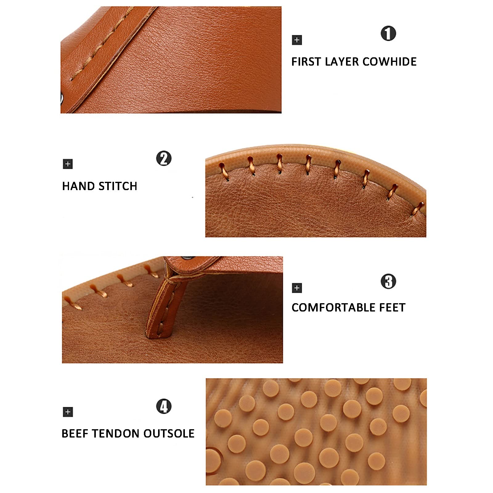 G&F Uomo Spiaggia Infradito Punta Clip Sandali Pantofole All'aperto Suola Gomma Morbida Estate