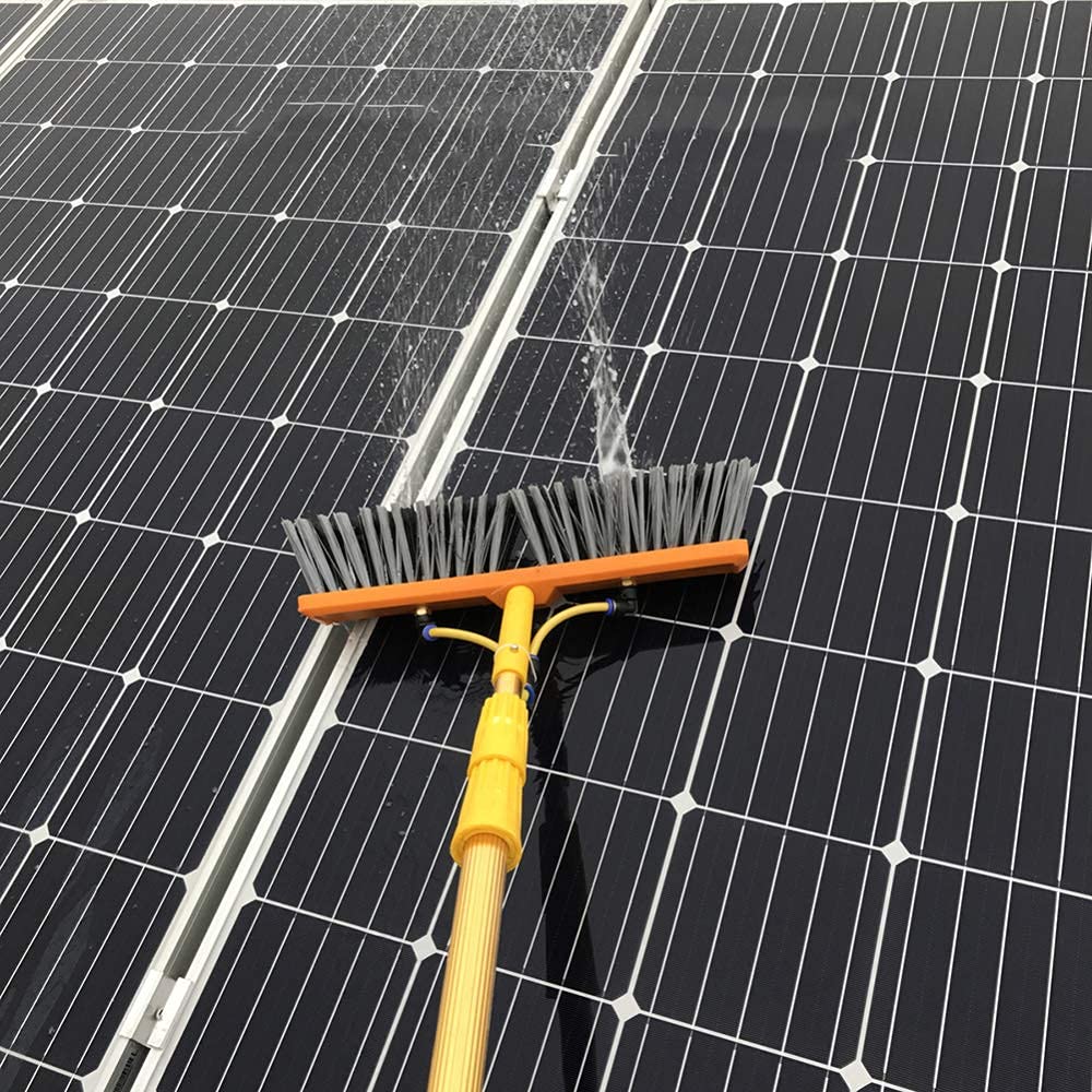 Poteau de nettoyage de vitres télescopique de 6 m alimenté en eau pour panneaux solaires