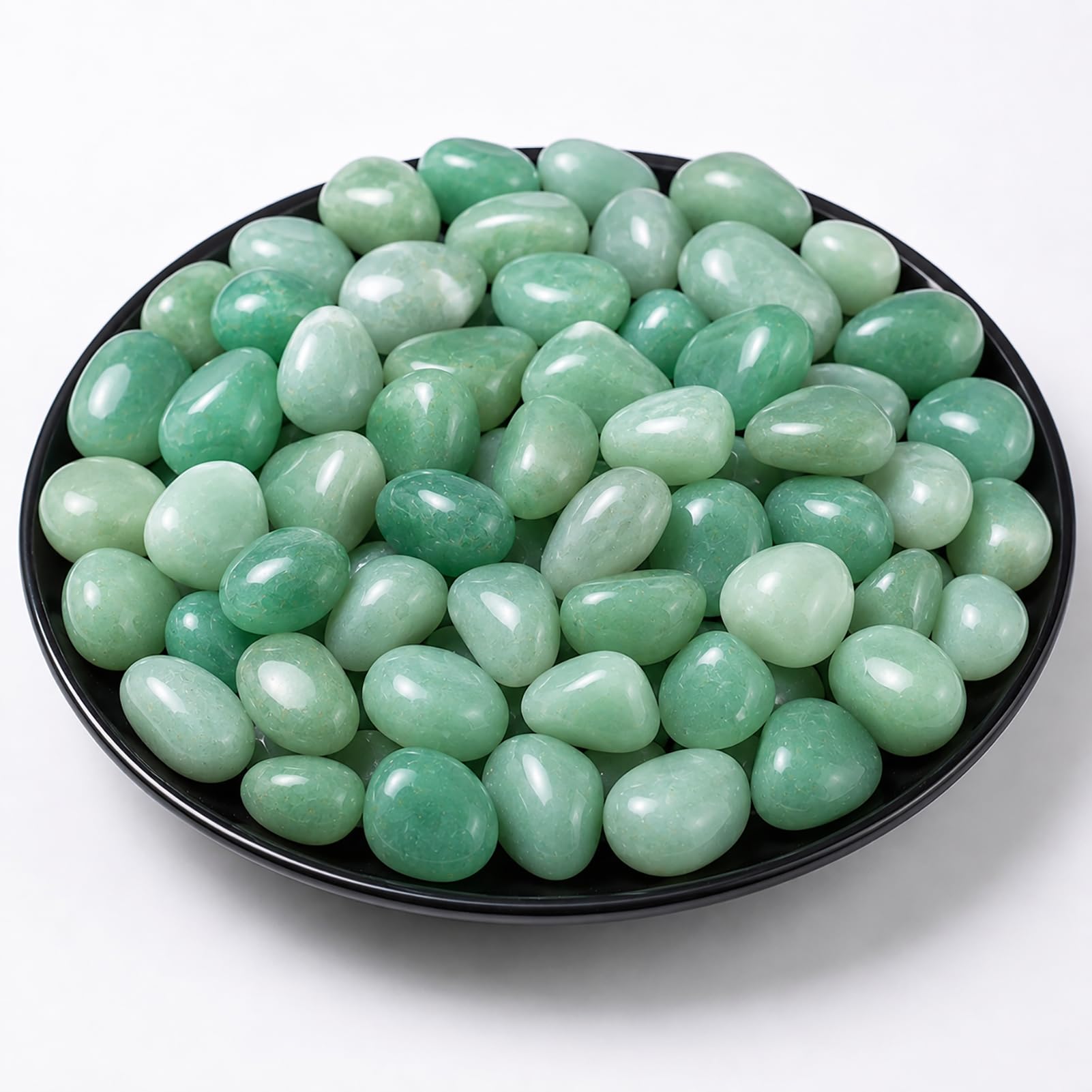 Polished Aventurine Crystal Bulk - 0.5" Colorful Tumbled Stone Chips Rocks, 10 oz Crushed Sea Glass Vase Filler Small Stones for Healing, Reiki, Crafting, Home Decor