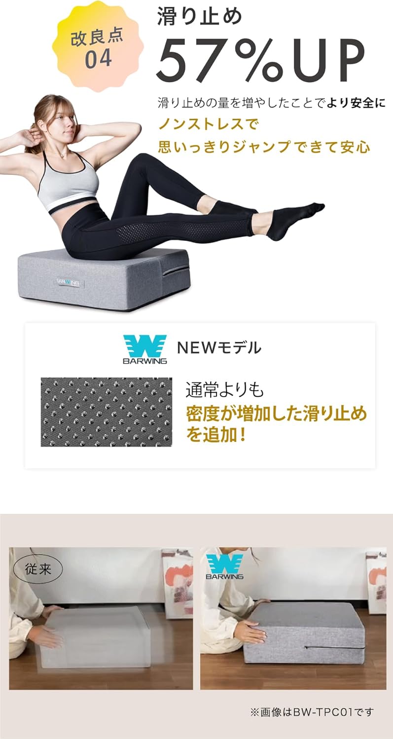 Barwing(バーウィング) トランポリン クッション クッショントランポリン 極厚 大きい トランポリンクッション 子供 大人用