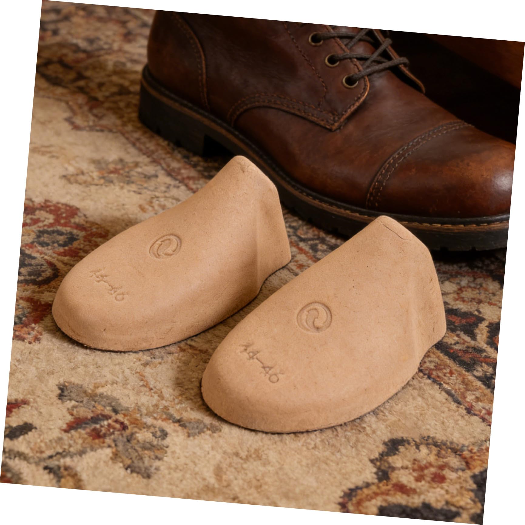 Lurrose 20 Pares Plantillas Diseño Ajustado y Antiarrugas Moldeadoras de Pulpa de Papel en Eu 41-43 para Zapatos y Botas para Hombres y Mujeres para Exhibición