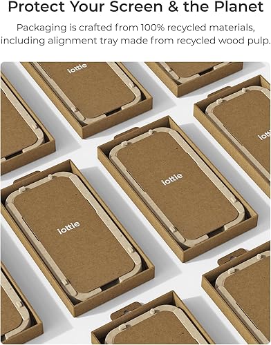 Miniatura 6 de iOttie Terra - Protector de pantalla de vidrio templado para iPhone 16 Pro, grado militar, dureza 9H, inastillable, resistente a los arañazos,