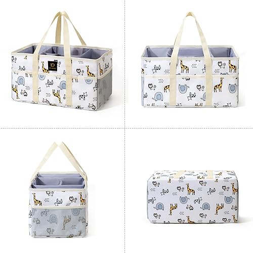 Miniatura 5 de JANSBEN Organizador de pañales para bebé, bolsa grande para recién nacidos, artículos esenciales para niños o niñas, regalo para baby shower,