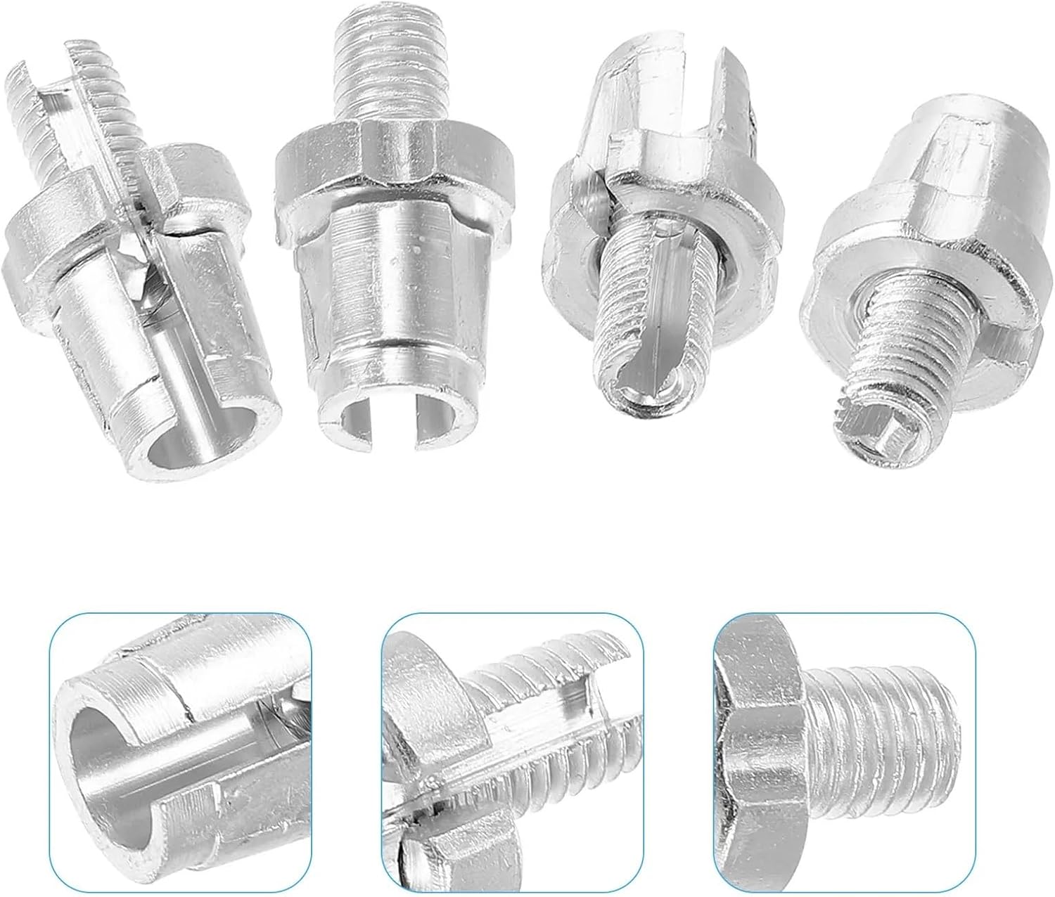 Bike Brake Lever Adjustment Screw 16Pcs Bicycle Brake Lever Screw Alloy Replacement for Road Bike Electric Vehicle Adjusting Fastener M7