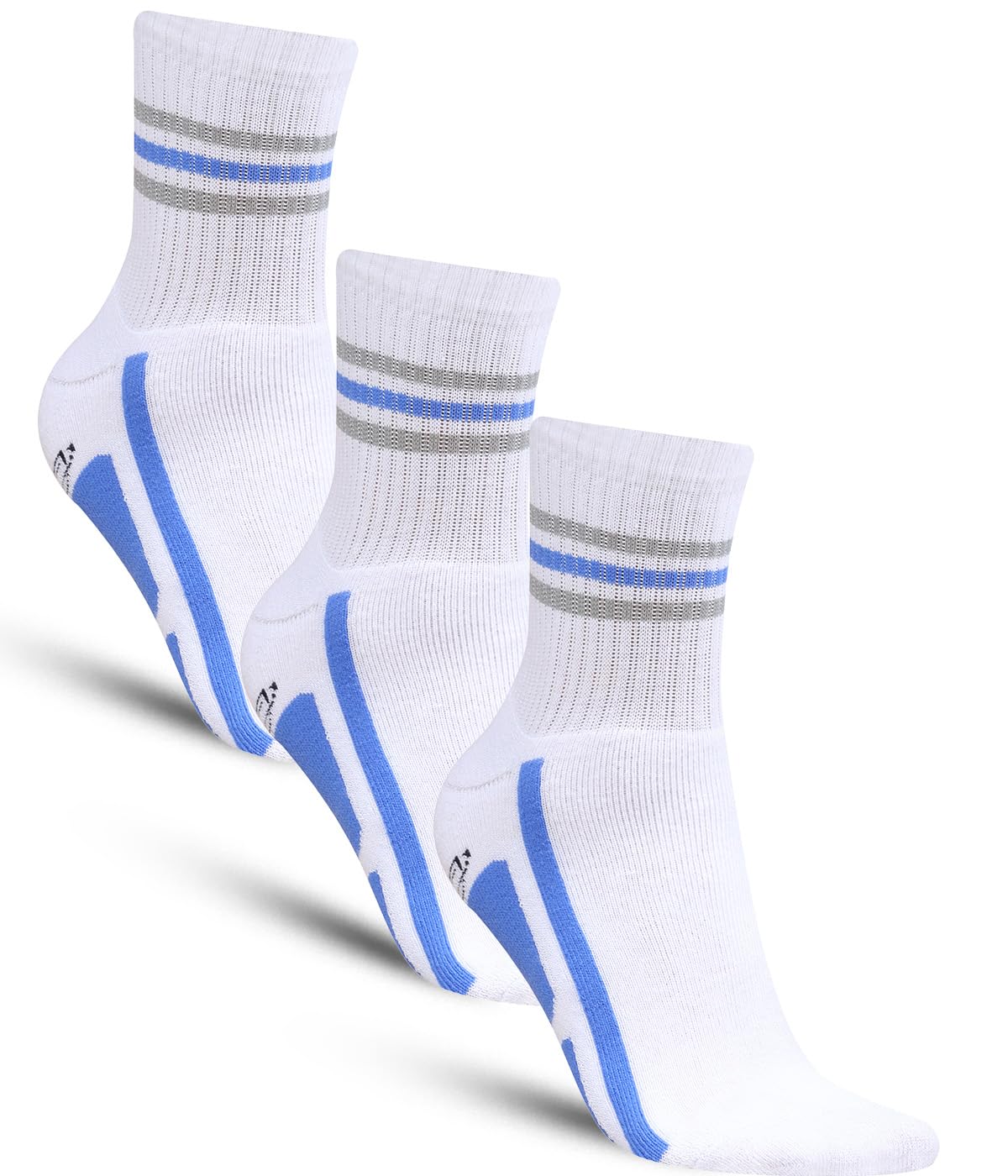 Dollar Sports Ankle Length Cotton Socks For Men's In (Pack of 3)