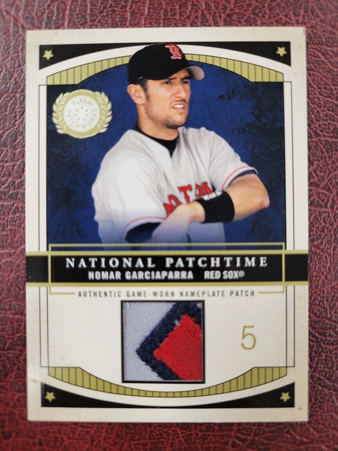 Nomar Garciaparra 2003 FLEER NATIONAL PATCHTIME PATCH #D /50 BOSTON RED SOX! - Baseball Cards