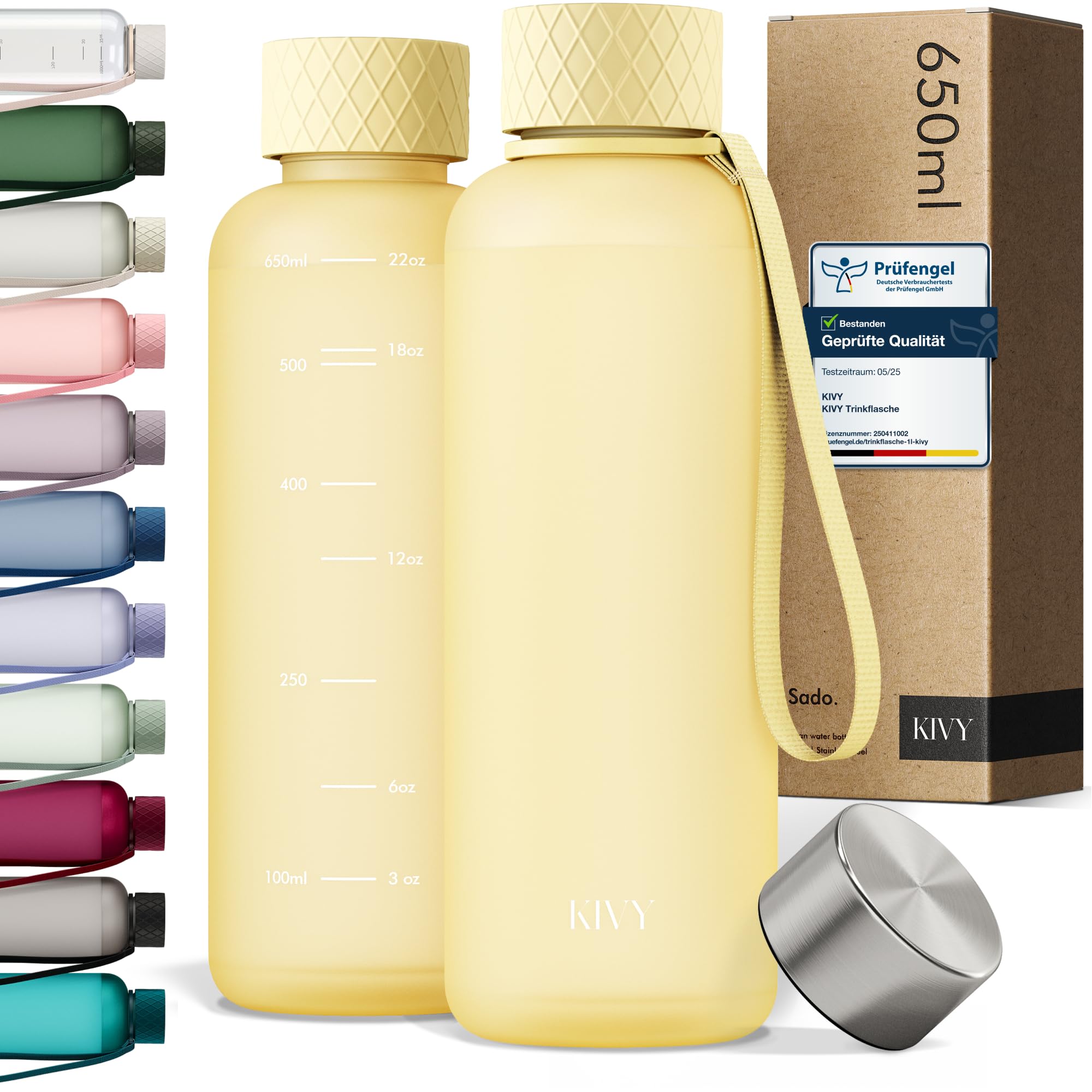 KIVY Tritan-Wasserflasche der 2. Generation