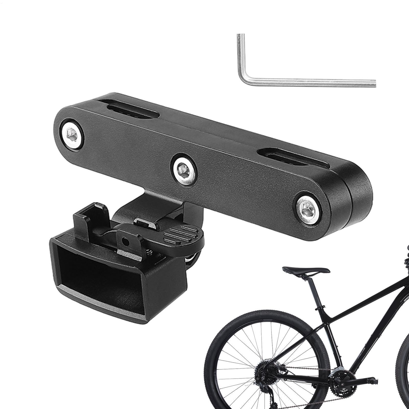 Bike Taillight Saddle Mount – PC | Seat Bracket For Alarm And Wireless Remote Control Turn Signal | LED Taillight Mount For Bike Safety Lighting And Signal Accessories