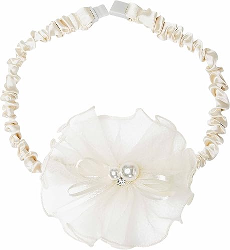 Miniatura 2 de Blueberry Pet Dog of Honor Collar de boda, pequeño, elástico, de liberación rápida, collar para perro y gato con flor