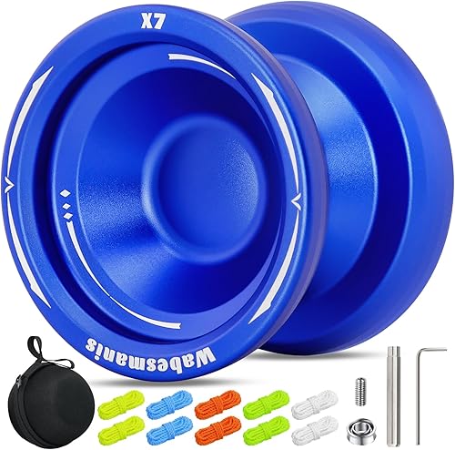 Miniatura 9 de X6 Yoyo profesional de trucos para niños y principiantes, Yoyo 6061 Responsive Yoyos de aleación de aluminio con rodamiento KK, eje, bolsa, 10