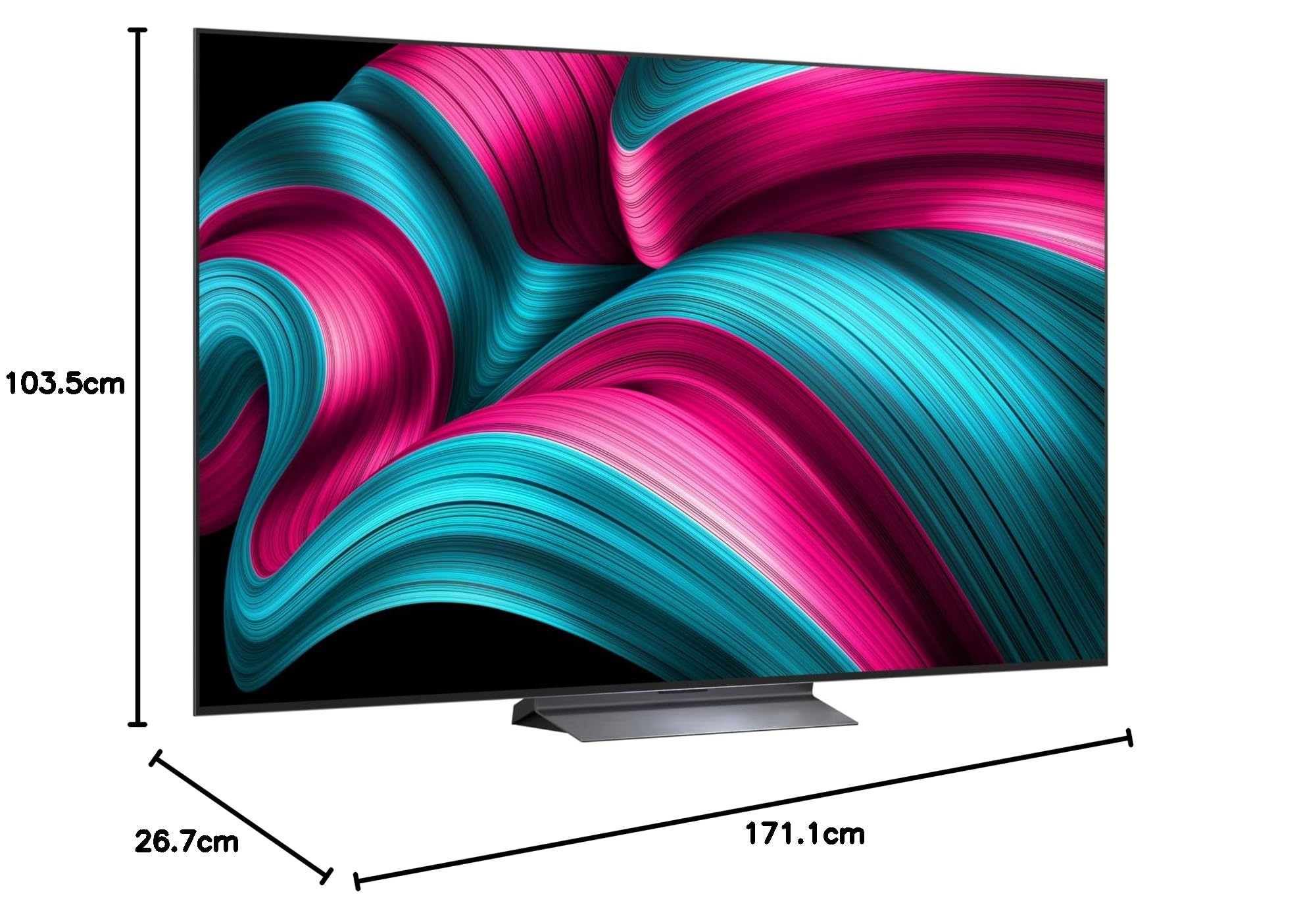 LG TV OLED OLED77C5 OLED Evo Noir Profond et Booster de luminosité 120 Hz 4K 195 cm 2025