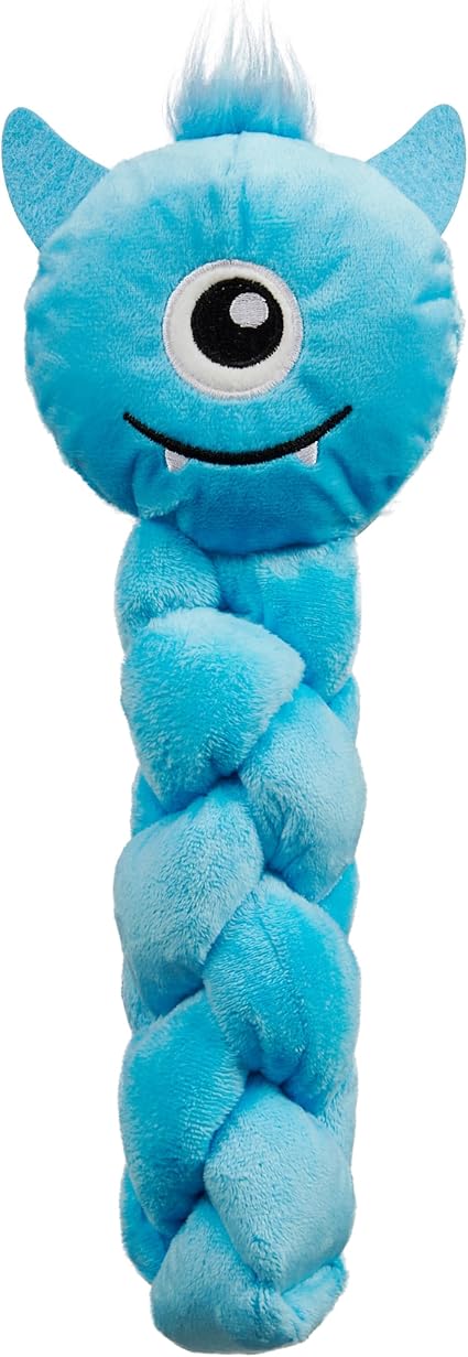 Outward Hound by Nina Ottosson Twistiez Interactive Plush Dog Treat Puzzle, Monster, Blue