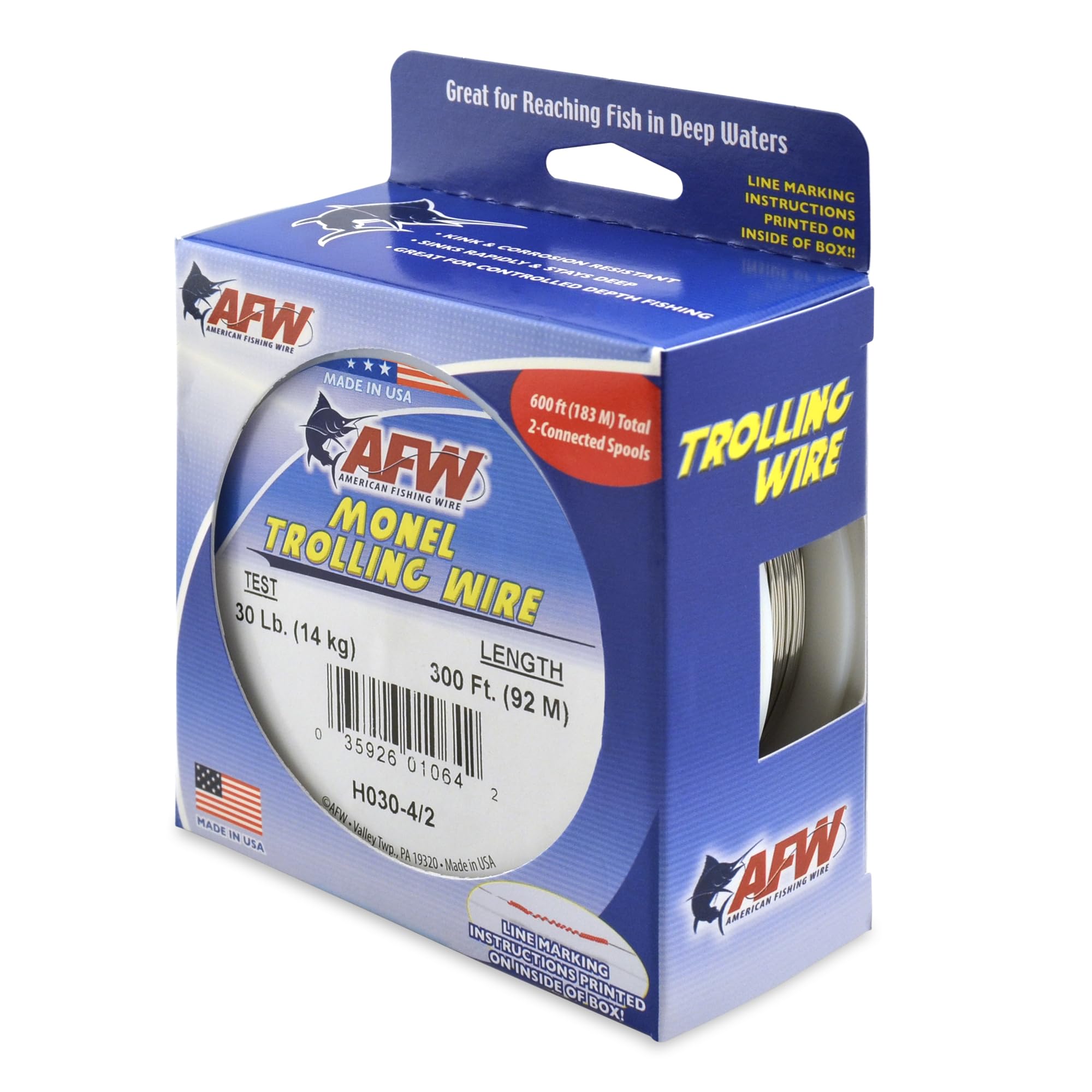 American Fishing Wire Alambre de Arrastre Monel