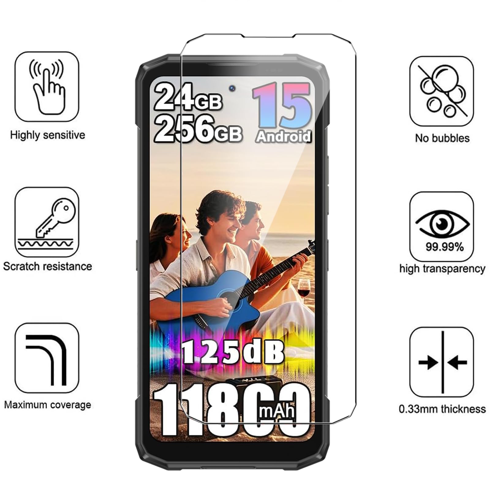 Cover Trasparente Per Doogee Blade 20 Play + 2 Pellicole Vetro Temperato – Custodia Morbida TPU Antigraffio - 3
