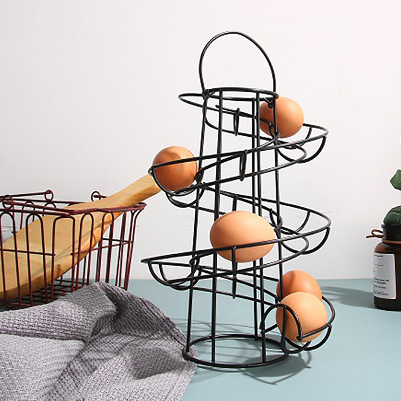 Range-œufs pour réfrigérateur, Plateau à œufs pour frigo, Porte-œufs roulant automatique, pour