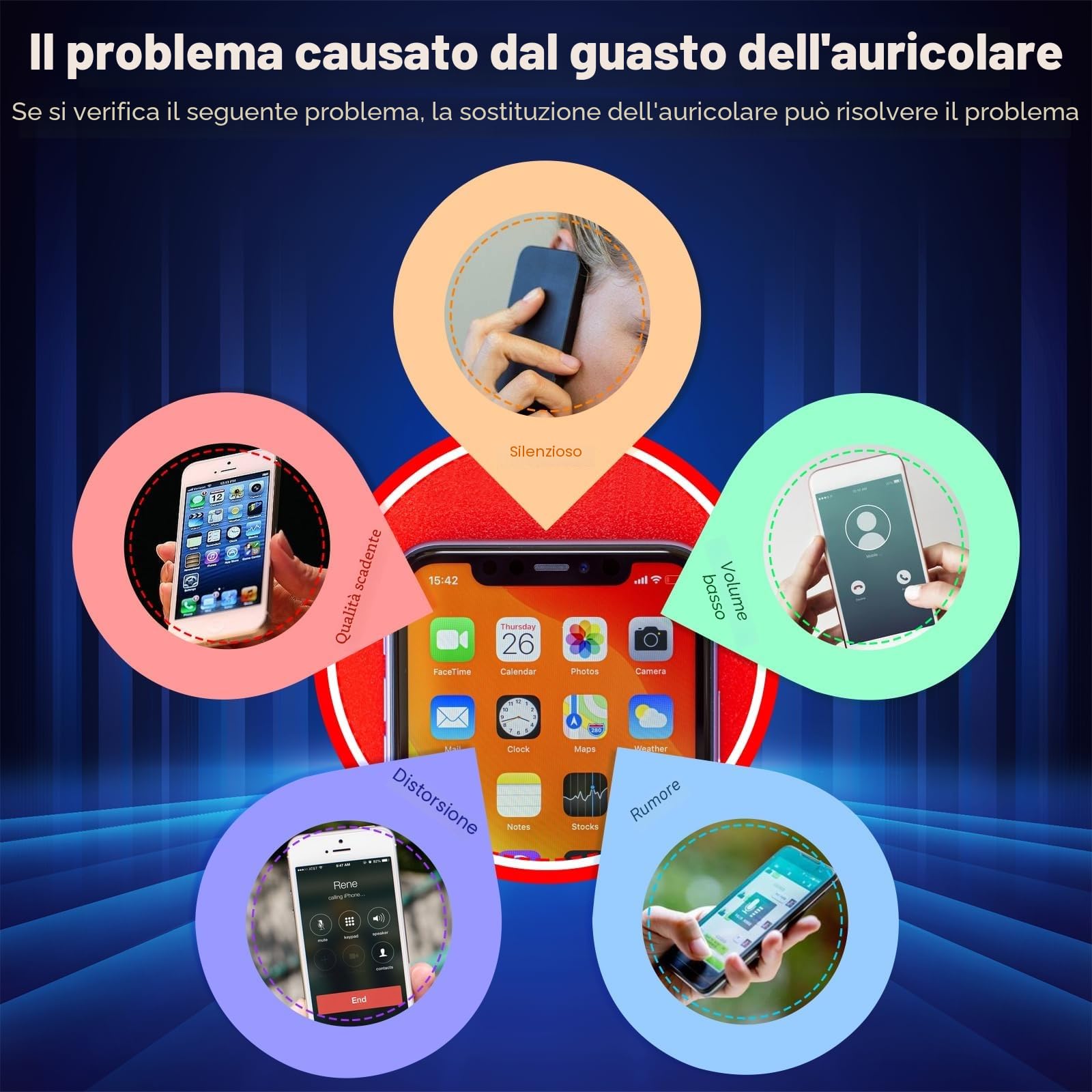 RongZy Altoparlante Auricolare di Ricambio Compatibile con Apple iPhone 11 Altoparlante Anteriore Sensore Cavo Flessibile, con Strumenti