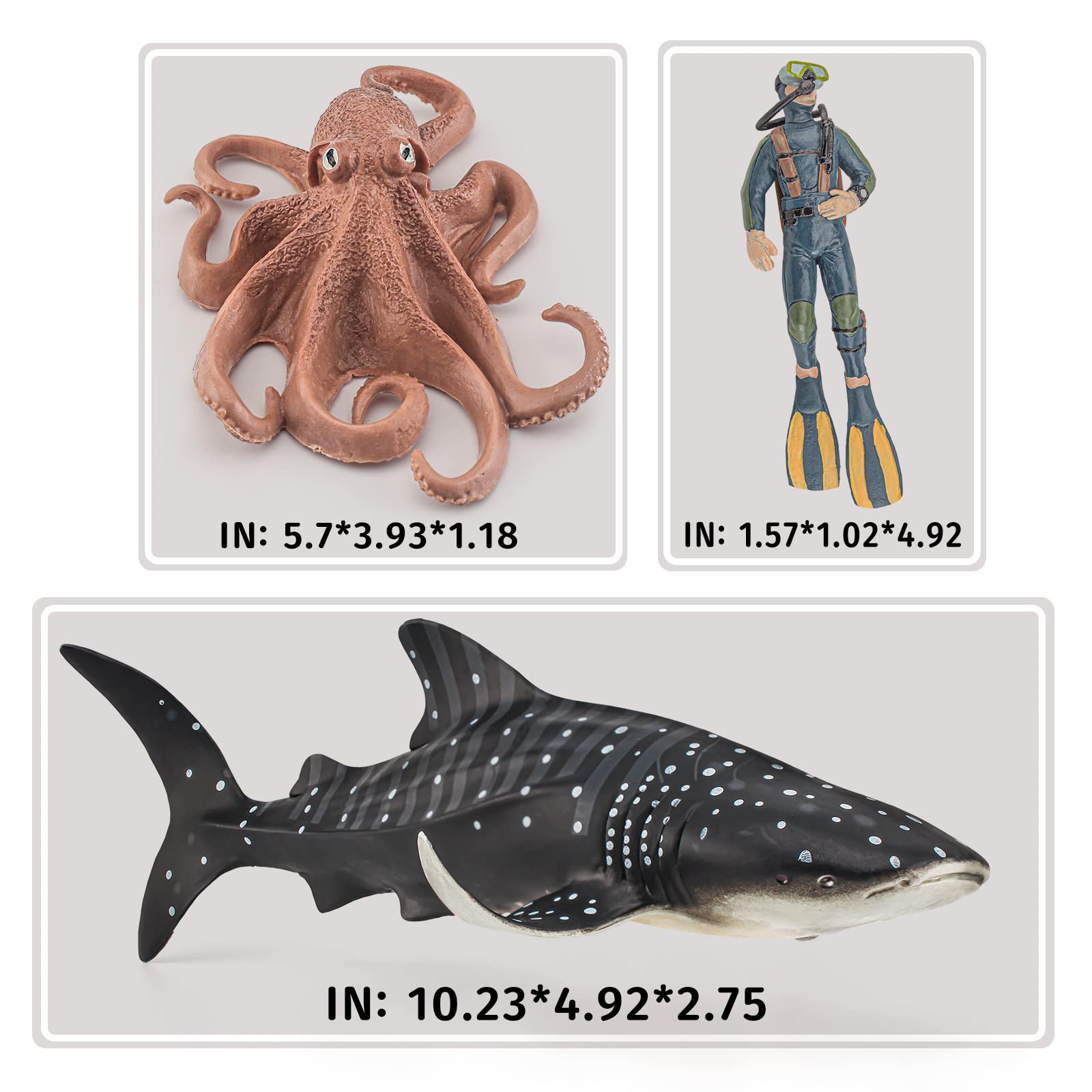 海の友達セット ジンベエザメ、タコ 、シャチ 海の友達セット ジンベエザメ、タコ 、シャチ