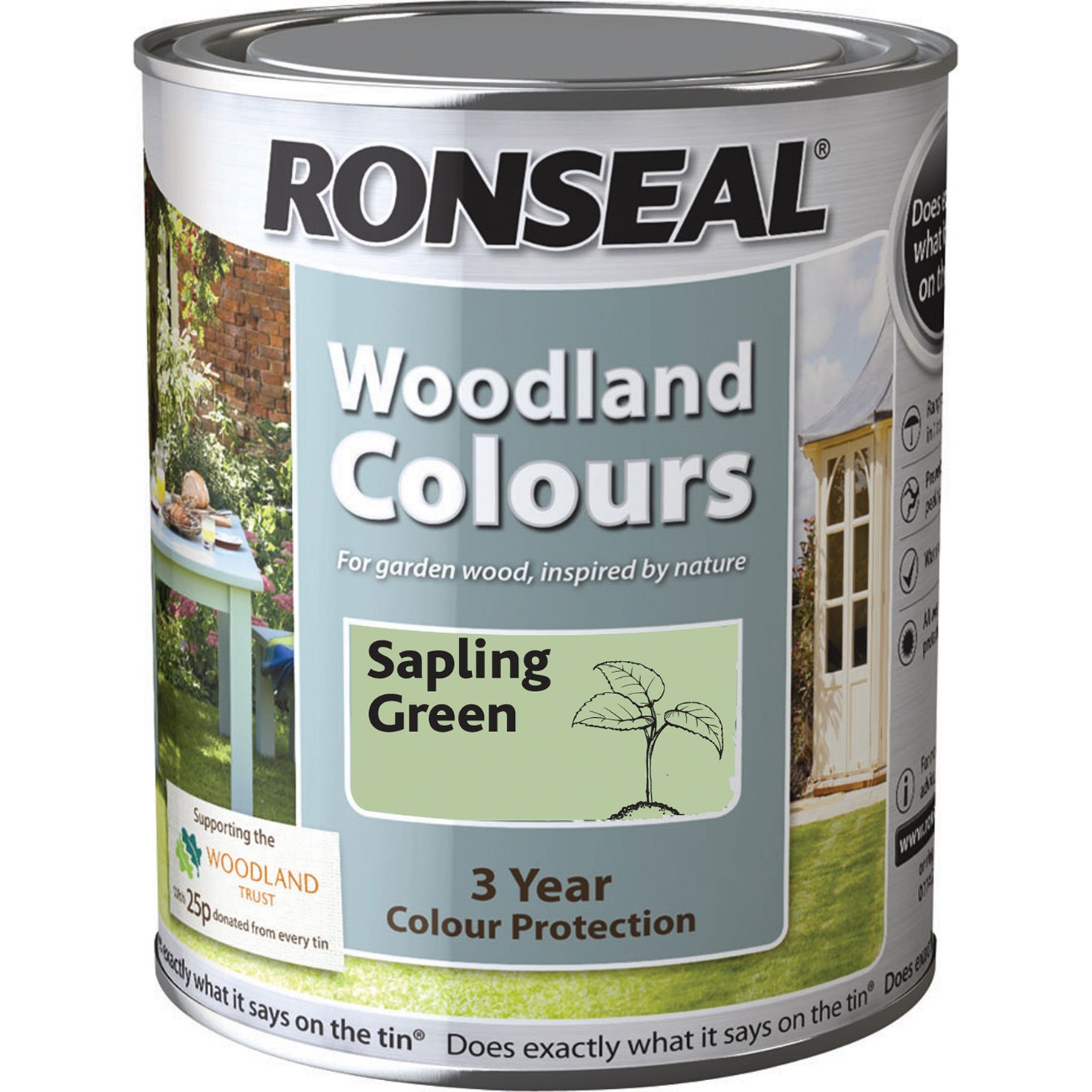 Ronseal WTSP750 Woodland Colours Sapling Green 750ml