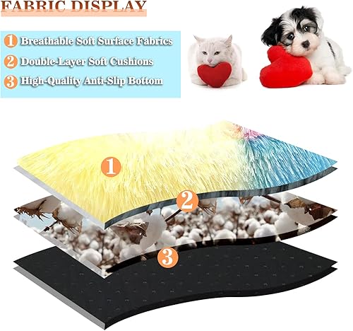 Miniatura 3 de Cama para gatos, redonda y suave, de felpa suave, con capucha para gatos, con forma de dona para perros y gatos, cama redonda y cómoda con