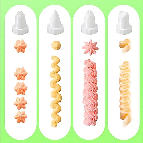 Miniatura 6 de Suuker Pistola de decoración de pasteles, kit de tuberías de glaseado de cupcakes, kit de decoración de pasteles con 8 puntas de tubería, inyector