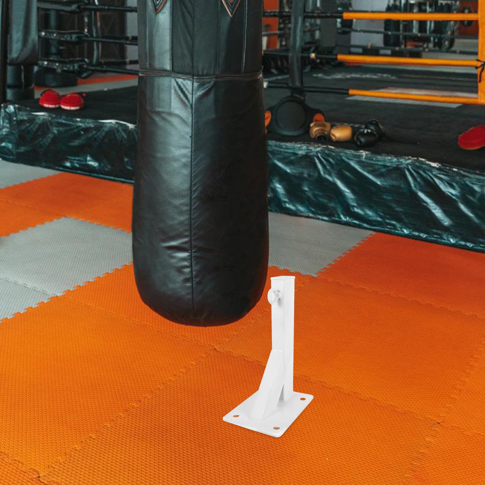 minkissy Supporto per Sacco da Parete da Boxe Bianco in Metallo